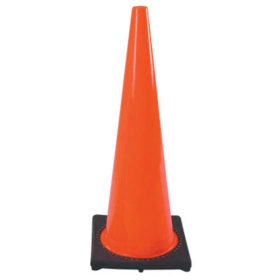 Cortina 03-500-07 PVC Traffic Cones, 28 in, PVC, Orange/Black
