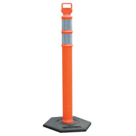 Cortina 03-734RBC EZ Grab Delineator Post, 3 in Dia x 45 in H, Orange