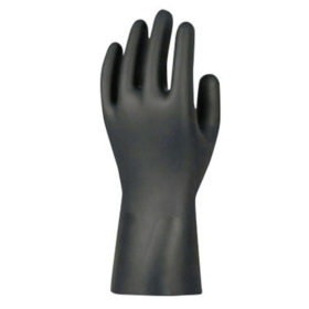 Showa Best Glove 9700PFL N-DEX 9700 Series Disposable Nitrile Gloves, Powder Free, 6 mil, Large, Black