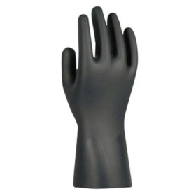 Showa Best Glove 9700PFXL N-DEX 9700 Series Disposable Nitrile Gloves, Powder Free, 6 mil, X-Large, Black