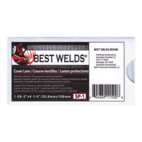 Best Welds SP-1 Cover Lens, Scratch/Static Resistant, 4 1/4 in x 2 in, 70% CR-39 Plastic