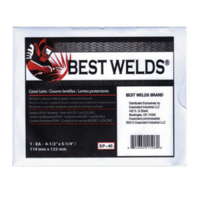 Best Welds SP-45 Cover Lens, Scratch/Static Resistant, 5 1/4 in x 4 1/2 in, 100% CR-39 Plastic