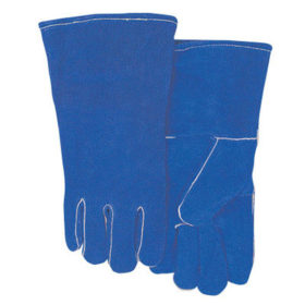 Best Welds 300GC Leather Welding Gloves, Shoulder Split Cowhide, Large, Blue