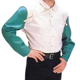 Best Welds CA-350 Cotton Sateen Sleeves, 23", Snaps Closure, One Size Fits Most, Visual Green