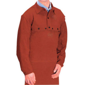 Best Welds Q-4 Leather Bibs, 20 in Long, Snaps Closure, One Size Fits Most, Golden Brown