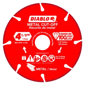 Freud Inc. Diablo (DDD045DIA101F) 4-1/2 in. Diamond Metal Cut-Off Blade