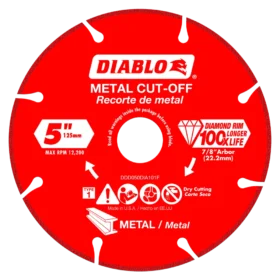 Freud Inc. Diablo (DDD050DIA101F) 5 in. Diamond Metal Cut-Off Blade