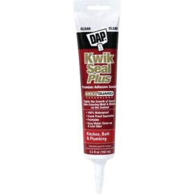 DAP Kwik Seal Plus 5.5 Oz. Clear Premium Kitchen & Bath Adhesive Sealant (18546)