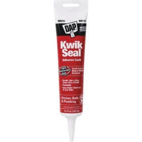 Dap Kwik Seal 5.5 Oz. White Kitchen & Bath Adhesive Caulk (18001)