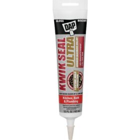DAP KWIK SEAL ULTRA 5.5 Oz. Biscuit Siliconized Kitchen & Bath Sealant (18916)