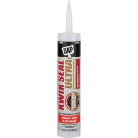 DAP KWIK SEAL ULTRA 10.1 Oz. Clear Kitchen & Bath Silicone Sealant (18898)