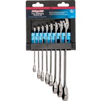Channellock Standard 12-Point Ratcheting Combination Wrench Set (8-Piece) (397547)