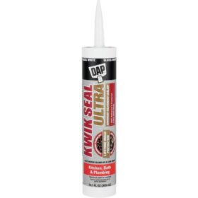 DAP KWIK SEAL ULTRA 10.1 Oz. White Siliconized Kitchen & Bath Sealant (18897)
