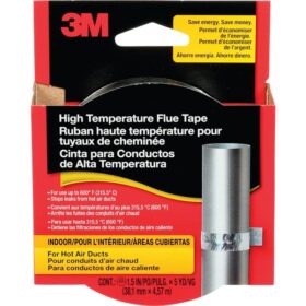 3M 1-1/2 In. x 15 Ft. High-Temperature Flue Tape, Silver (2113NA)
