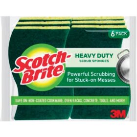 Scotch-Brite Heavy Duty Scrub Sponges, 4.5 In. x 2.7 In. x .6 In. (6-Pack) (426)
