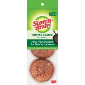Scotch-Brite Copper Coated Scouring Pad, (3-Pack) (213C)