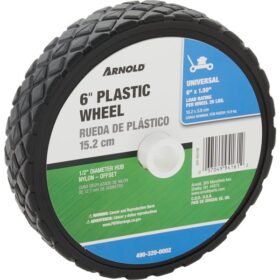 Arnold 6 In. Diamond Tread Offset Hub Wheel (490-320-0002)