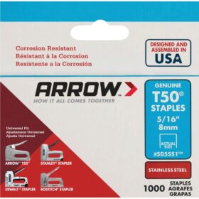 Arrow T50 Heavy-Duty Stainless Steel Staple, 5/16 In. (1000-Pack) (505SS1)
