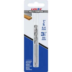 Lenox 1/4 In. x 3.25 In. Standard Pilot Drill Bit (LXAH99314PB)