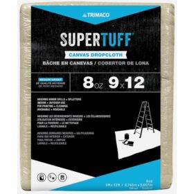 Trimaco SuperTuff 8 Oz. 9 Ft. x 12 Ft. Medium Weight Canvas Drop Cloth (58901)