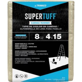 Trimaco SuperTuff 8 Oz. 4 Ft. x 15 Ft. Medium Weight Canvas Drop Cloth (58908)
