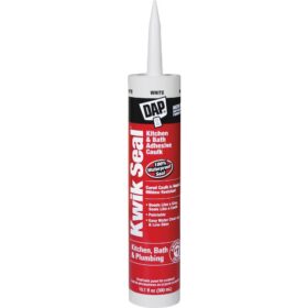 Dap Kwik Seal 10.1 Oz. White Kitchen & Bath Adhesive Caulk (18032)