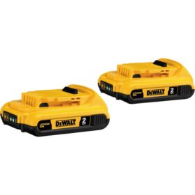 DEWALT 20V MAX Lithium-Ion 2.0 Ah Compact Battery Pack (2-Pack) (DCB203-2)
