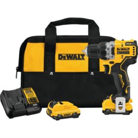 DEWALT XTREME 12V MAX XR Brushless 3/8 In. Cordless Drill/Driver Kit with (2) 2.0 Ah Batteries & Charger (DCD701F2)