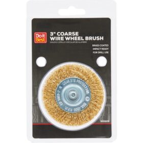 Do it Best 3 In. Mounted, Coarse Drill-Mounted Wire Wheel (600 075-9009)