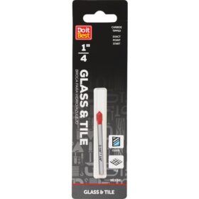 Do it Best 1/4 In. x 2-1/4 In. Carbide Glass & Tile Drill Bit (QJDIB-GT-003)