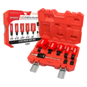 Freud Inc. Diablo DHS09SGPCT 9-Piece General Purpose Bi-Metal Carbide Hole Saw Set