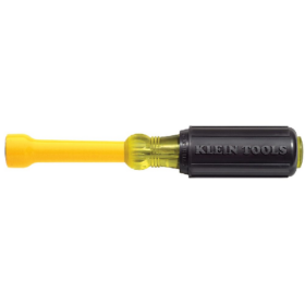 Klein 640-7/16 Coated Nut Driver, 3-Inch Hollow Shaft