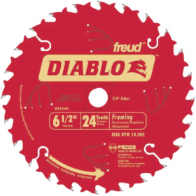 Freud Inc. (D0624) Diablo 6-1/2 In. 24-Tooth Framing Circular Saw Blade