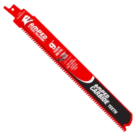 Diablo Steel Demon AMPED 9 In. 8 TPI Thick Metal Demolition Reciprocating Saw Blade (3-Pack) (DS0908CFA3)