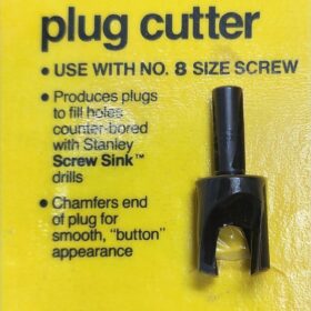 Stanley Plug Cutter for No. 8 Screws (04-722)