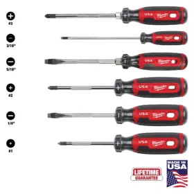 Milwaukee Cushion Grip Screwdriver Set (6-Piece) (MT200-6)