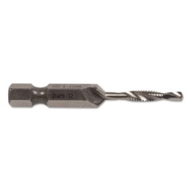 Greenlee Drill/Tap Bit, #6 Size, 32 TPI, 1/4 in Shank