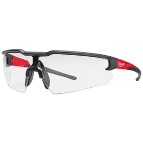 Milwaukee Red & Black Frame Safety Glasses with +2.00 Magnified Clear Anti-Scratch Lenses (48-73-2204)