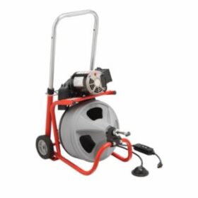 RIDGID  K-400 Drum Machine Drain Cleaner, 115 V, 3 in to 4 in dia Line, Incl C45 IW 1/2 in x 75 ft Cable/T-260 Set (632-26998)
