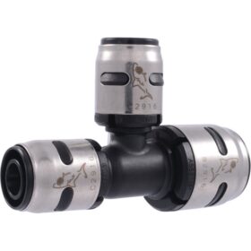SharkBite EvoPex 3/4 In. x 1/2 In. x 1/2 In. Reducing Push-to-Connect Plastic Tee (K454A)