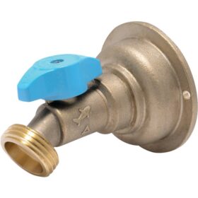 Sharkbite 3/4 In. x 3/4 In. MHT Quarter Turn Brass No Kink 45 Degree Hose Bibb (24631LF)
