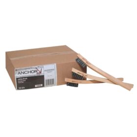 Utility Brush, Stainless Steel Bristles, Wood Block/Handle, Hand Tied (102-15SS)