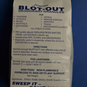 BLOT-OUT DEODORIZED ABSORBENT (ODORZORB)