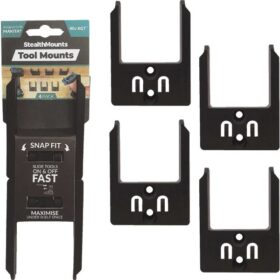 StealthMounts Tool Mounts for Makita 40V XGT (4-Pack) (TM-MK40-BLK-4)