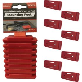 StealthMounts Adapter Feet Compatible with Milwaukee PACKOUT (8-Pack) (PAC-F-02-8)