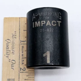 Armstrong 1/2-Inch Drive 6 Point 1-Inch Impact Socket (20-032)