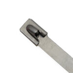 ACT Coated Stainless Steel Cable Tie, Zip Tie, 7.87" Length, .18" Wide, 150 lbs (AL-08-100-SS-C)