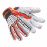 HEXARMOR  Chrome SLT® Oasis Work Gloves, 4073, Medium, Orange/Black/White (572-4073-M)