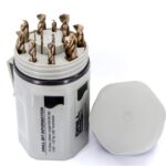 Drill America 15 Piece DWD Cobalt Drill Set in Bit Cooler Case (1/16 - 1/2 x 32ths) (DWD15J-CO-PC)