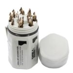 Drill America 15 Piece Cobalt Stepped Drill Set in Bit Cooler Case (1/16 - 1/2 x 32ths, 1/16 and 3/32 No Step Point) (GSC15J-PC)